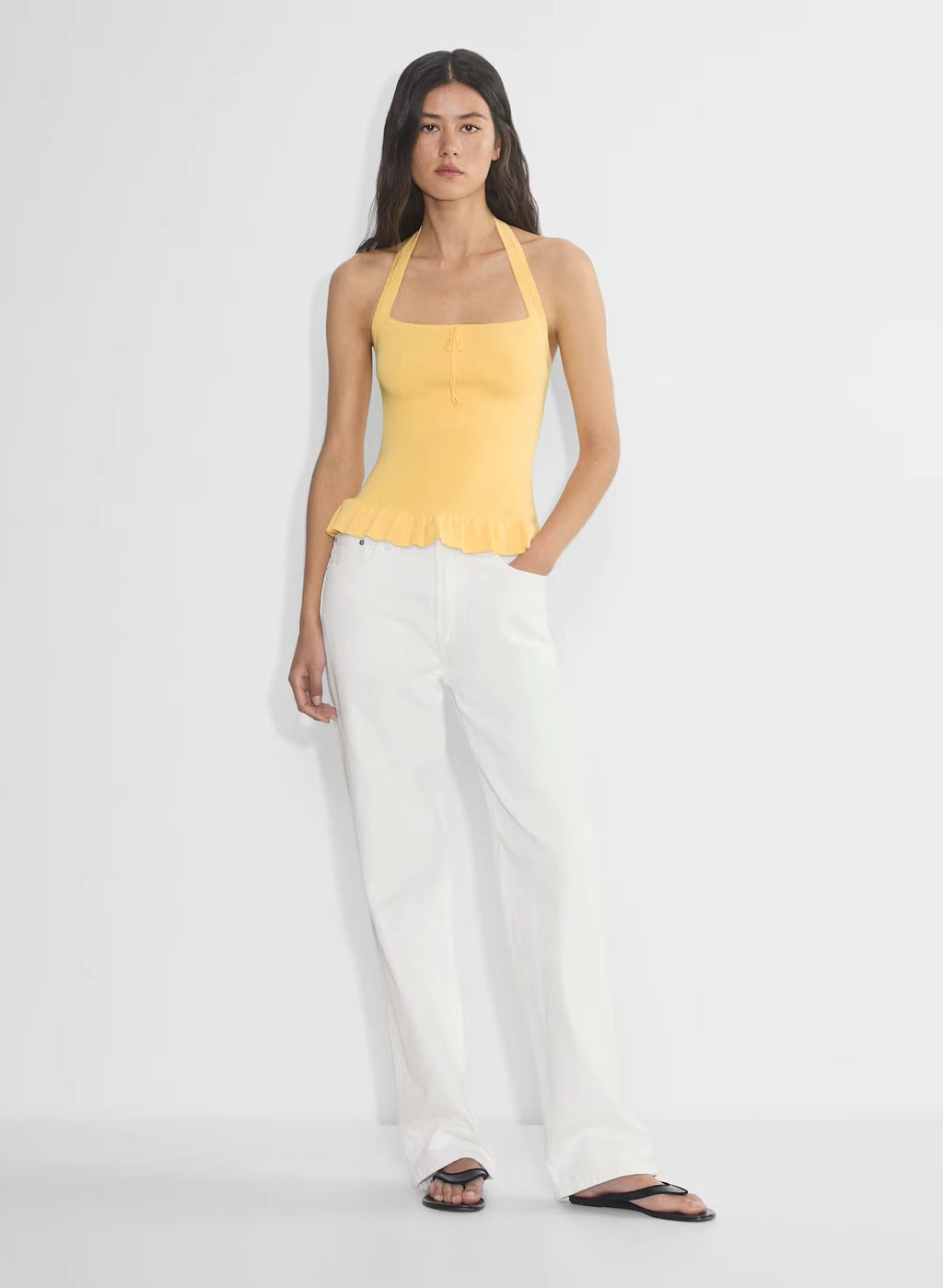 Scallop Halter Top