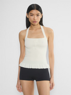 Scallop Halter Top