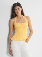 Scallop Halter Top